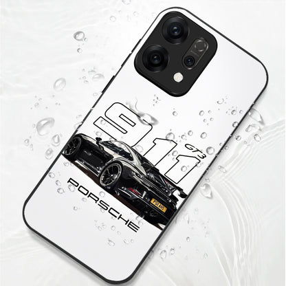 Oppo Reno 14 5G Premium Acrylic Shockproof Glass Back Case (Porsche Case)