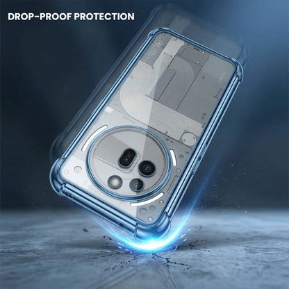 Nothing Phone 3a Pro 5G Anti-Yellow Electroplating Transparent Airbags Case
