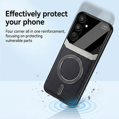 Samsung Galaxy A16 5G Premium Magsafe Magnetic Leather Lens Protective Case