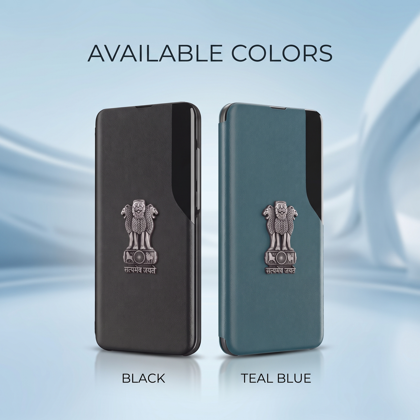 Vivo Y28 5G Satyamev Jayate Half Window Leather Flip Case