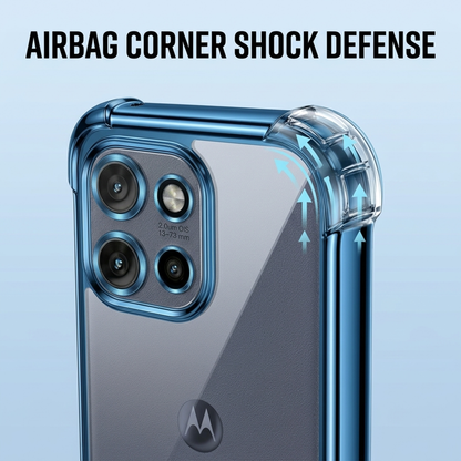 Motorola Edge 50 Neo 5G Anti-Yellow Electroplating Transparent Airbags Case