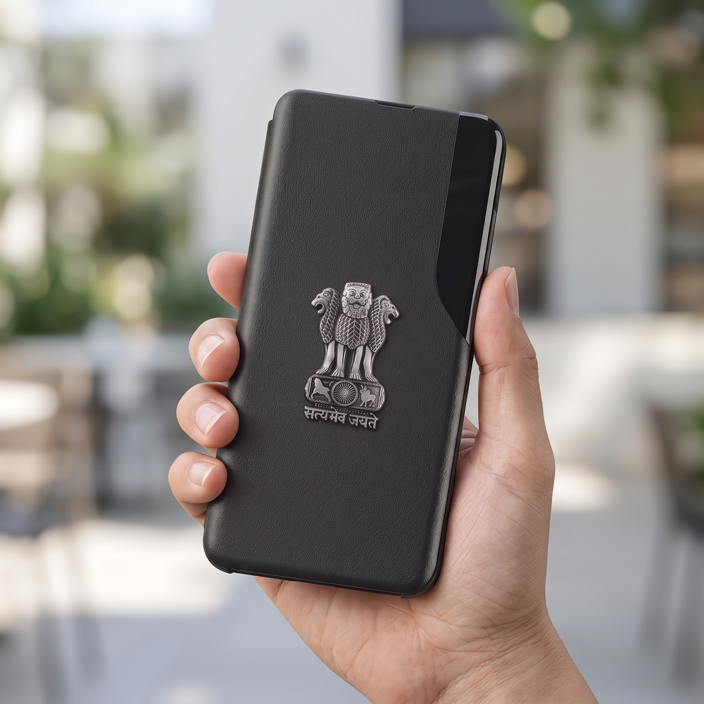 Vivo V40 Pro 5G Satyamev Jayate Half Window Leather Flip Case
