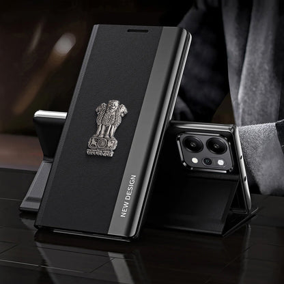 Oppo Reno 14 Pro 5G Satyamev Jayate Flip Leather Case