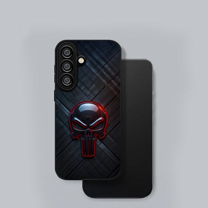 Samsung Galaxy A36 Premium Acrylic Shockproof Glass Back Case (Power Skull)