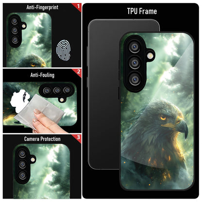 Samsung Galaxy A36 5G Premium Acrylic Shockproof Glass Back Case (Eagle Case)