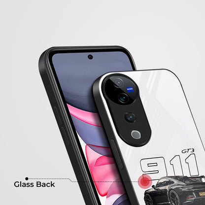 Vivo V40 Pro 5G Premium Acrylic Shockproof Glass Back Case (Porsche Case)