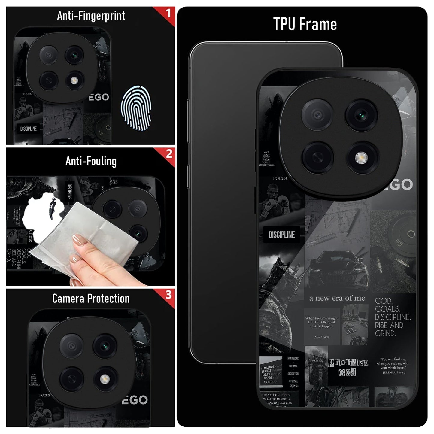 OPPO F29 Pro 5G Premium Acrylic Shockproof Glass Back Case (New Era)