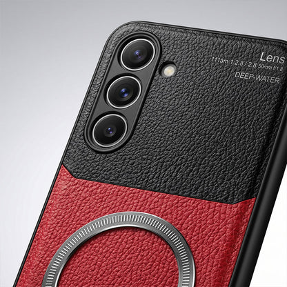 Samsung Galaxy S23 FE 5G Premium Magsafe Magnetic Leather Lens Protective Case