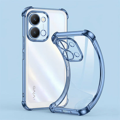 Vivo Y51 Pro 5G Anti-Yellow Electroplating Transparent Airbags Case