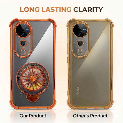 Vivo V40 Pro 5G Stress Buster Wheel Rotating Airbag Cosmic Orange Case