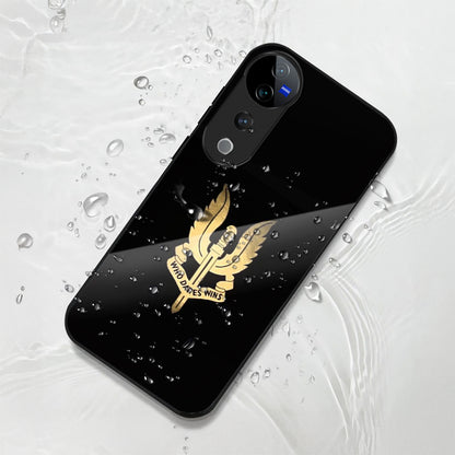 Vivo V40 Pro 5G Premium Acrylic Shockproof Glass Back Case (Dare Wins)