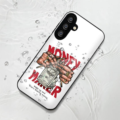 Samsung Galaxy A56 Premium Acrylic Shockproof Glass Back Case (Money maker)