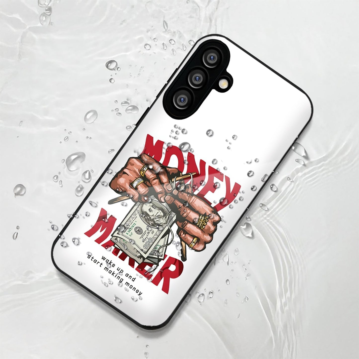 Samsung Galaxy A36 5G Premium Acrylic Shockproof Glass Back Case (Money maker)