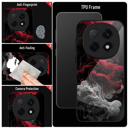 OPPO F29 Pro 5G Premium Acrylic Shockproof Glass Back Case (Infernal Drift)