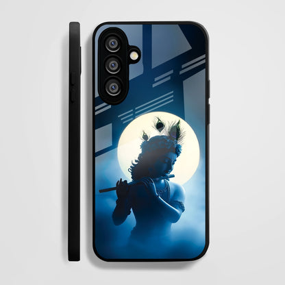 Samsung Galaxy A36 5G Premium Acrylic Shockproof Glass Back Case (Midnight Krishna)