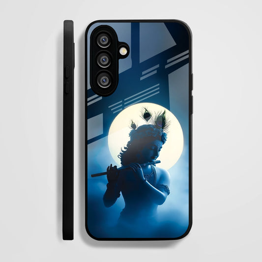 Samsung Galaxy A36 5G Premium Acrylic Shockproof Glass Back Case (Midnight Krishna)