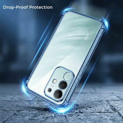 Vivo Y31 Pro 5G Anti-Yellow Electroplating Transparent Airbags Case
