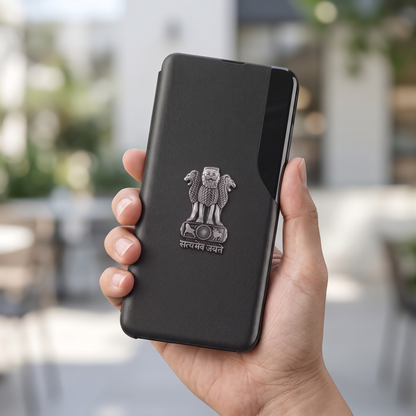 Vivo T3 Pro 5G Satyamev Jayate Half Window Leather Flip Case