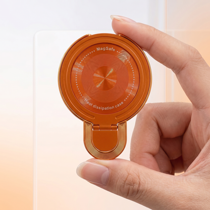 Vivo V40 Pro 5G Invincible Bracket Ring Stand Airbag Cosmic Orange Case