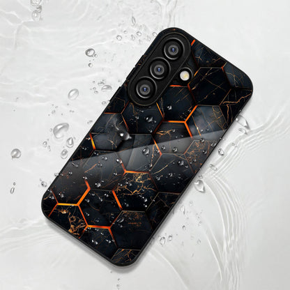 Samsung Galaxy A56 Premium Acrylic Shockproof Glass Back Case (FireGrid)