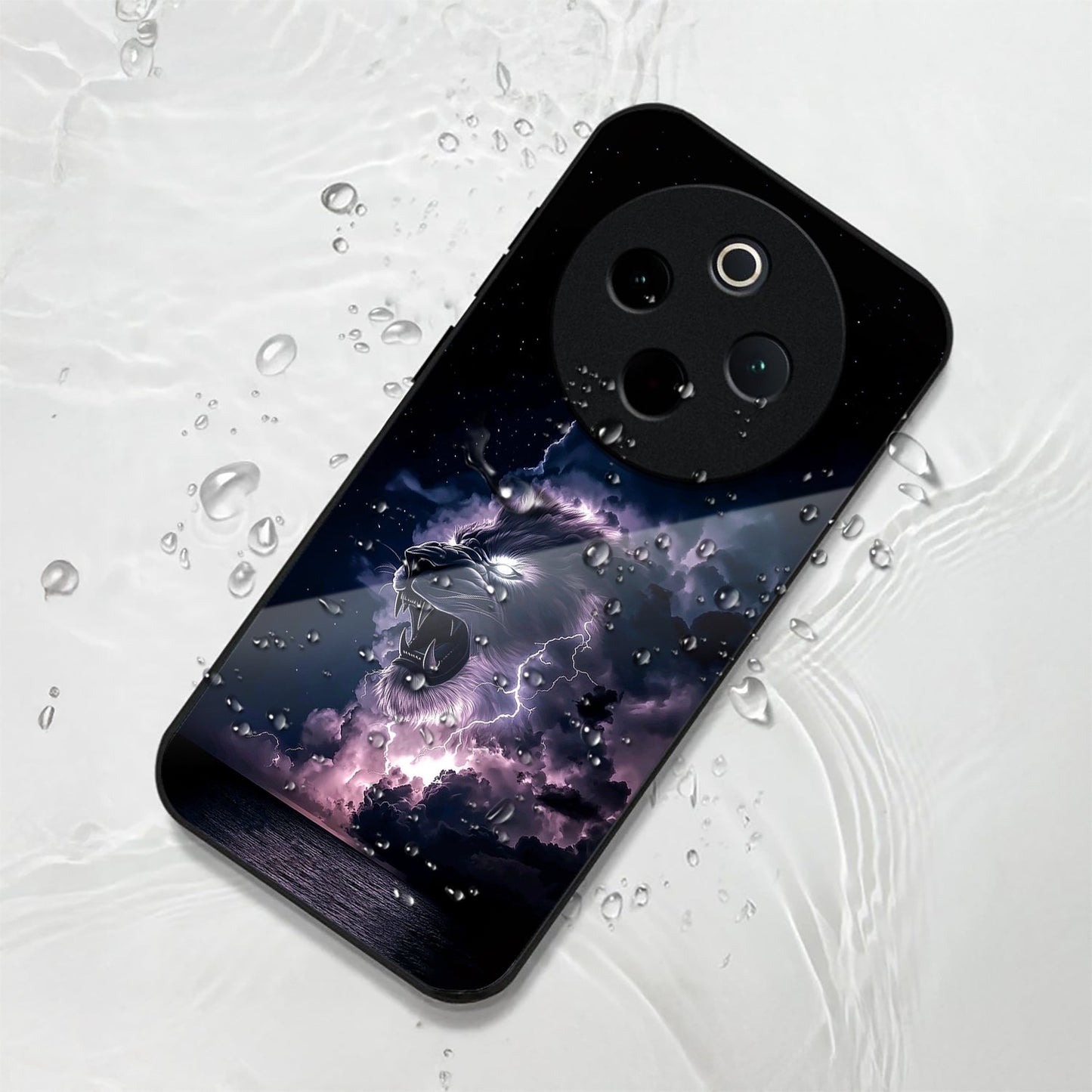 Vivo T4 5G Premium Acrylic Shockproof Glass Back Case (Storm King)