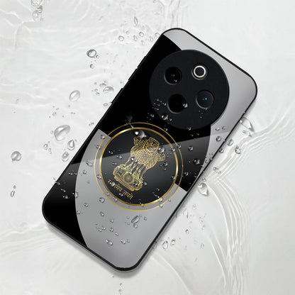 Vivo T4 5G Premium Acrylic Shockproof Glass Back Case (Satyamev Noir)