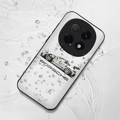 OPPO F29 Pro 5G Premium Acrylic Shockproof Glass Back Case (White Porsche)