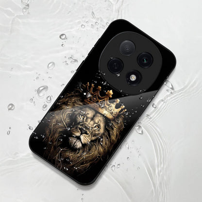 OPPO F29 Pro 5G Premium Acrylic Shockproof Glass Back Case (Crowned lion)