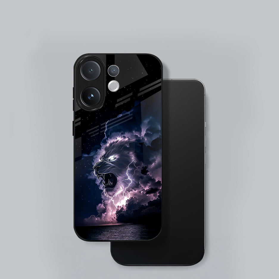 Vivo V60 5G Premium Acrylic Shockproof Glass Back Case (Storm King)