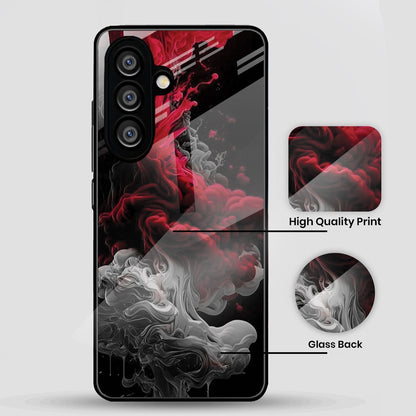 Samsung Galaxy A36 5G Premium Acrylic Shockproof Glass Back Case (Infernal Drift)