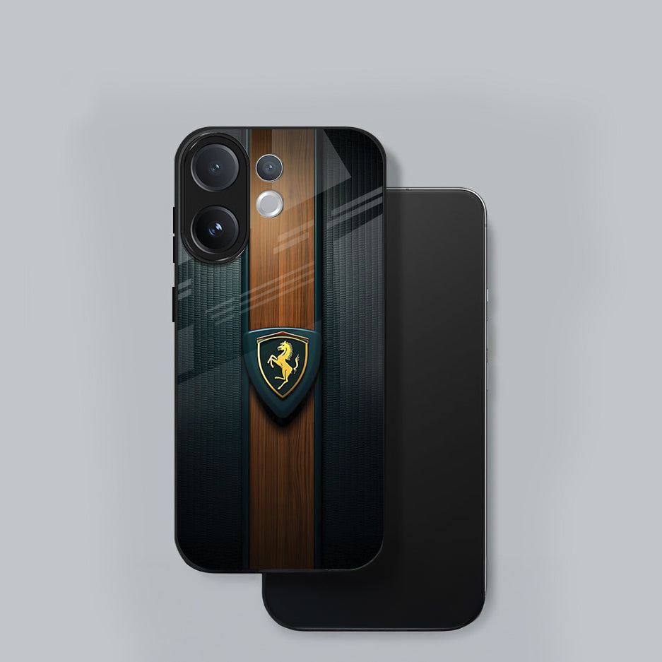 Vivo V60 5G Premium Acrylic Shockproof Glass Back Case (Royal Roadster)