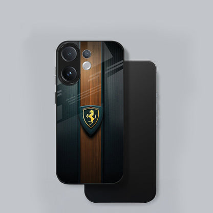 Vivo V60 5G Premium Acrylic Shockproof Glass Back Case (Royal Roadster)