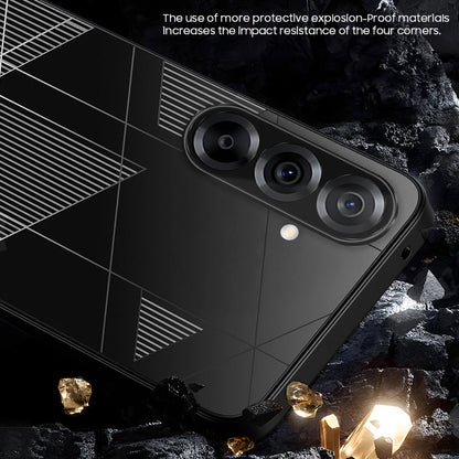 Samsung Galaxy A56 5G Triangle Pattern Matte Back Shockproof Case
