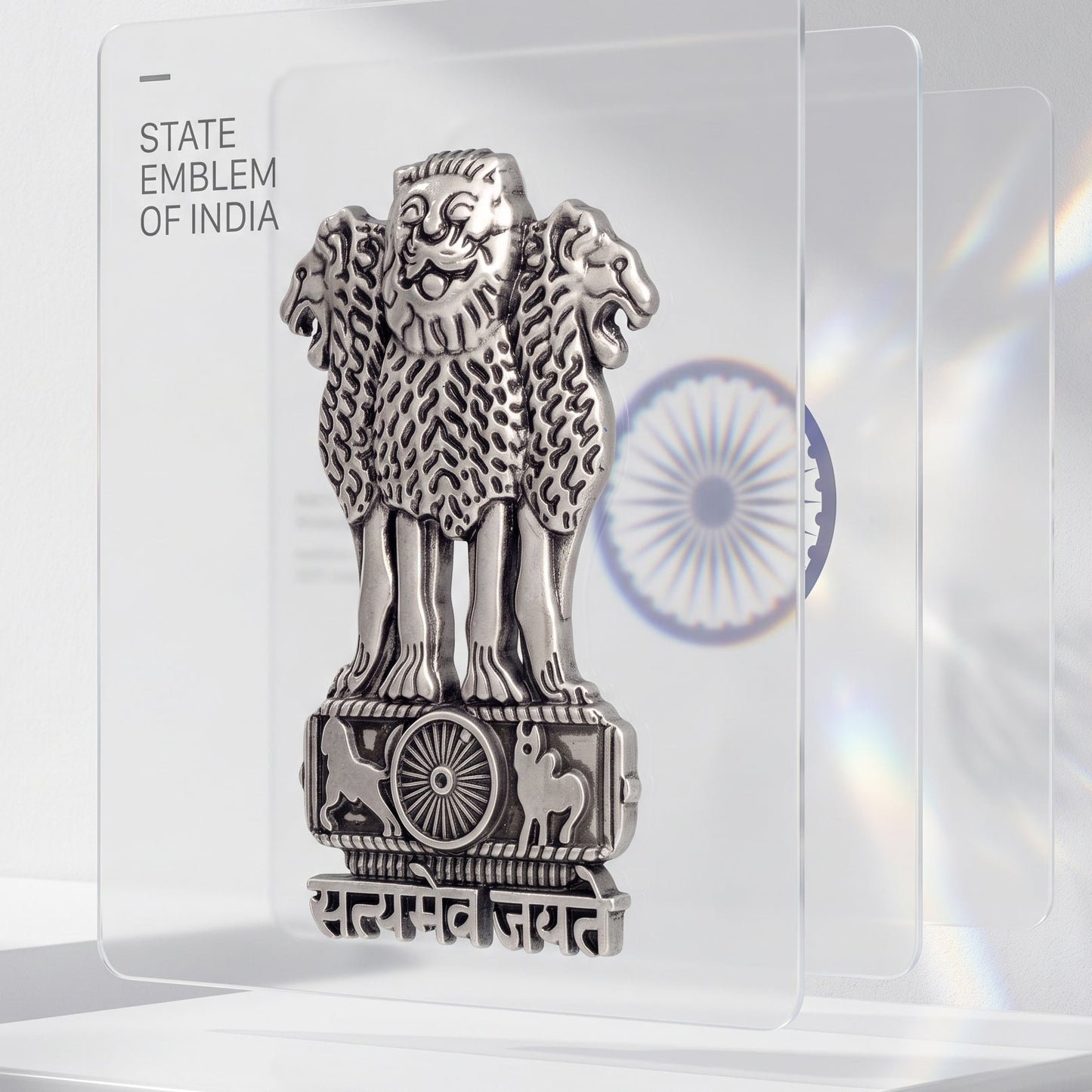 OnePlus Nord CE6 Lite 5G Compatible Satyamev Jayate 3D Metal Emblem Sticker