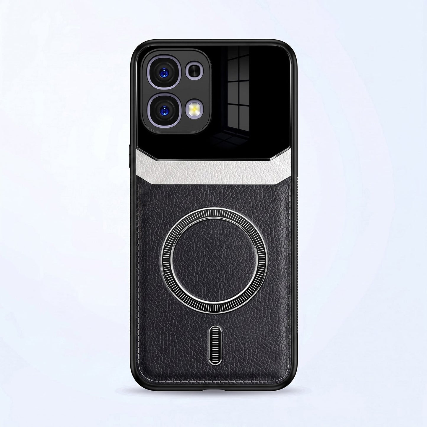Oppo F31 5G Premium Magsafe Magnetic Leather Lens Protective Case