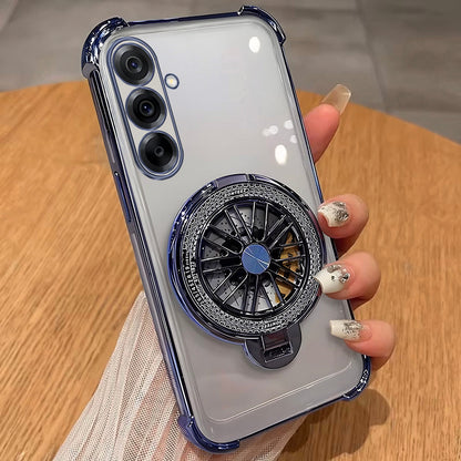 Samsung Galaxy A36 5G Premium Stress Buster Wheel Rotating Shockproof Airbags Case (Buy 1 Get 1 Surprise Cover)