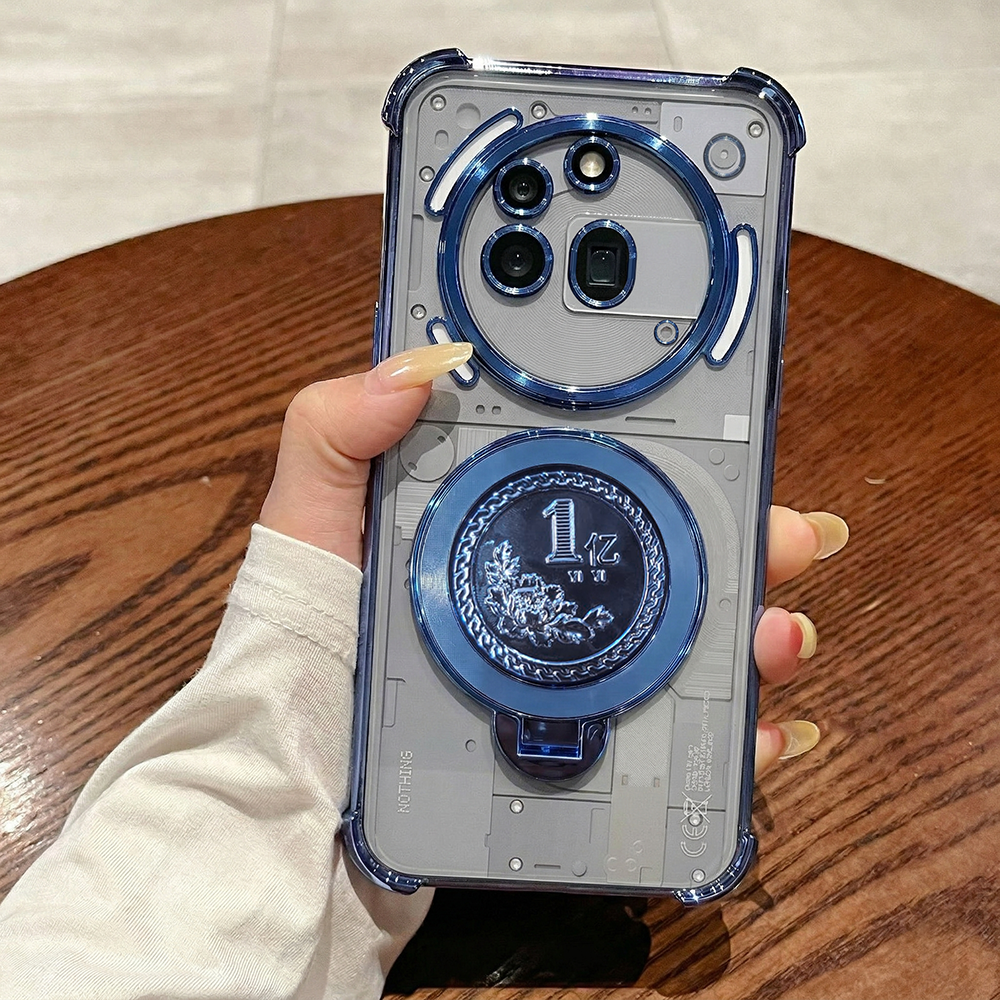 Nothing Phone 3a Pro 5G Premium Billion Wheel Rotating Shockproof Airbags Case