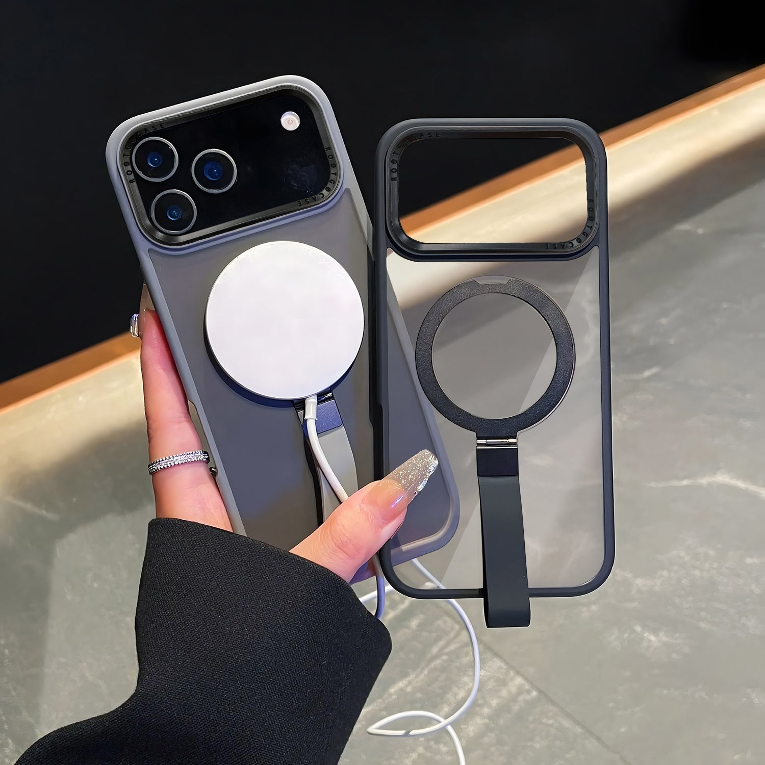 Ring stand minimalist style case for iPhone 17 Pro and Pro Max