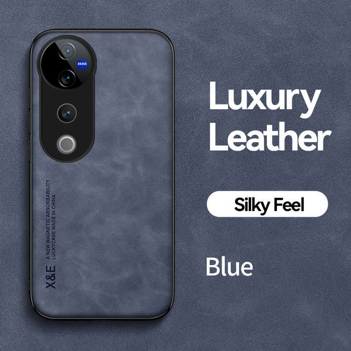 Blue Vivo V40 leather cover