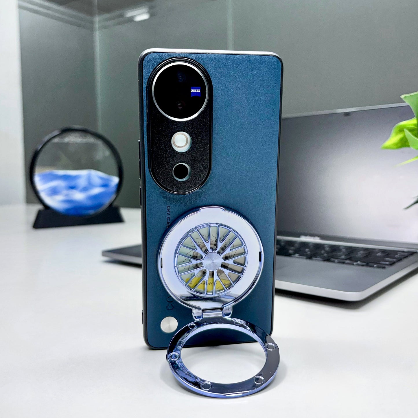 Vivo V40 5G Stress Buster Wheel Soft Vegan Scratch Resistant Back Case