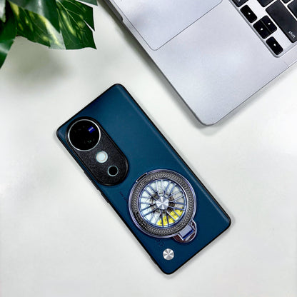 Vivo V40 5G Stress Buster Wheel Soft Vegan Scratch Resistant Back Case