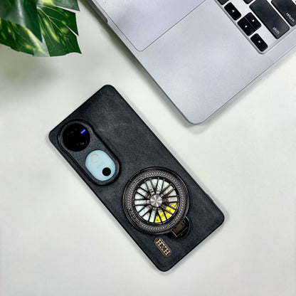 Vivo V40 5G Stress Buster Wheel Skin Feel Scratch Resistant Back Case