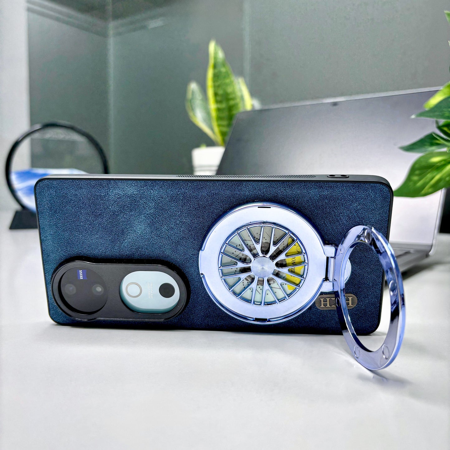 Vivo V40 5G Stress Buster Wheel Skin Feel Scratch Resistant Back Case