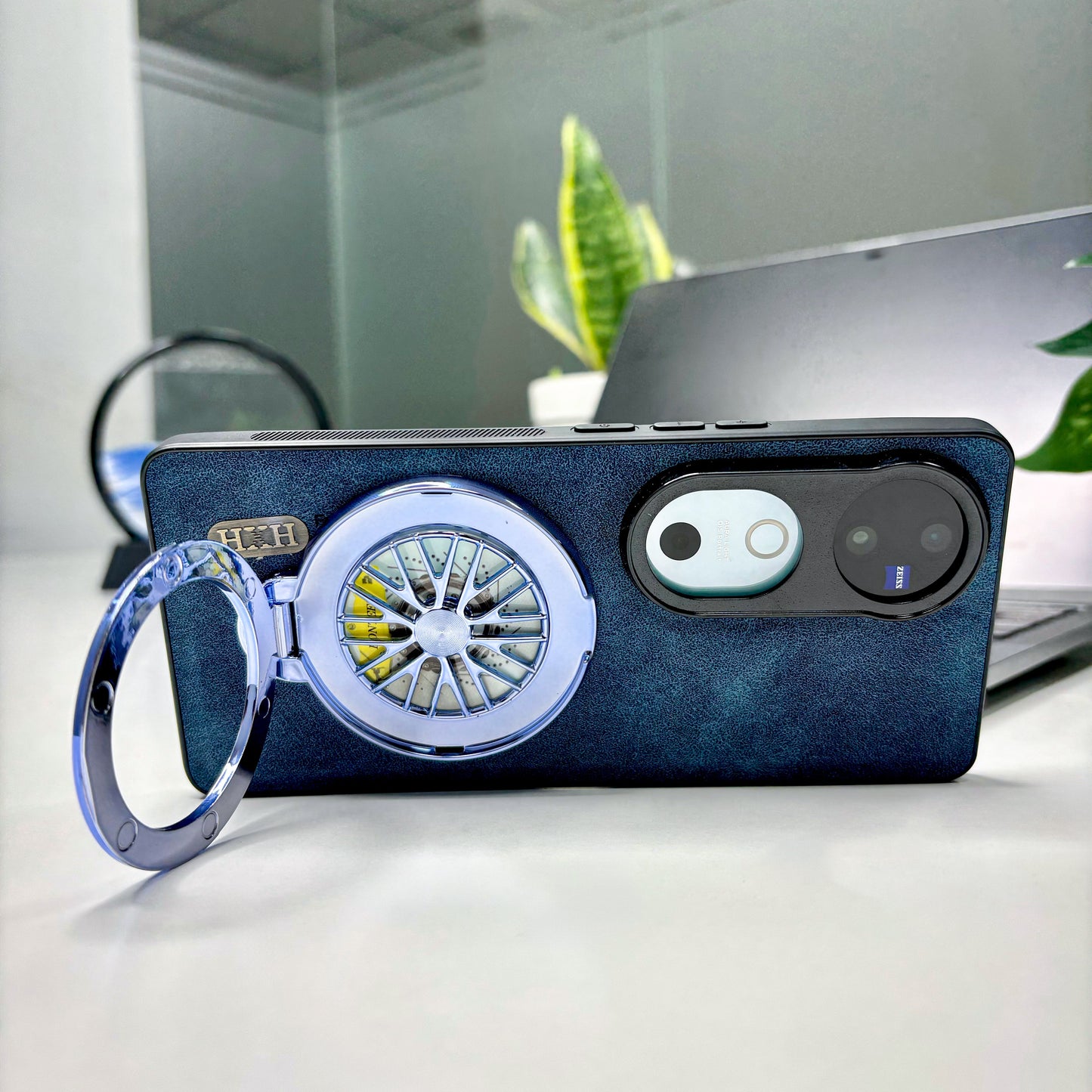 Vivo V40 5G Stress Buster Wheel Skin Feel Scratch Resistant Back Case