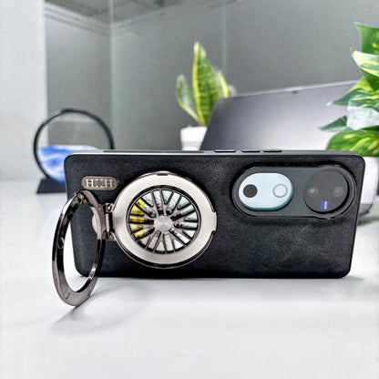 Vivo V40 5G Stress Buster Wheel Skin Feel Scratch Resistant Back Case