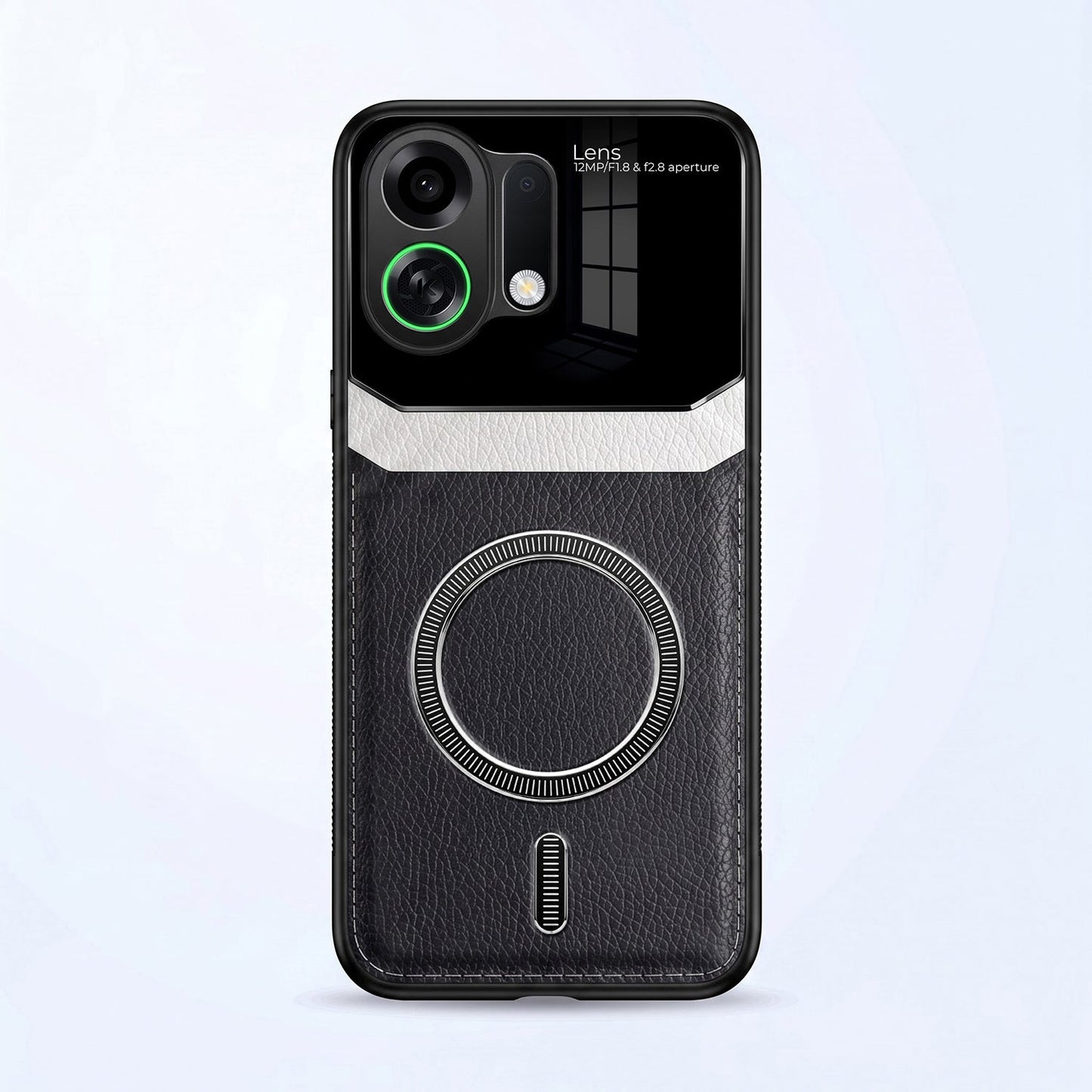 Oppo K13 Turbo 5G Premium Magsafe Magnetic Leather Lens Protective Case