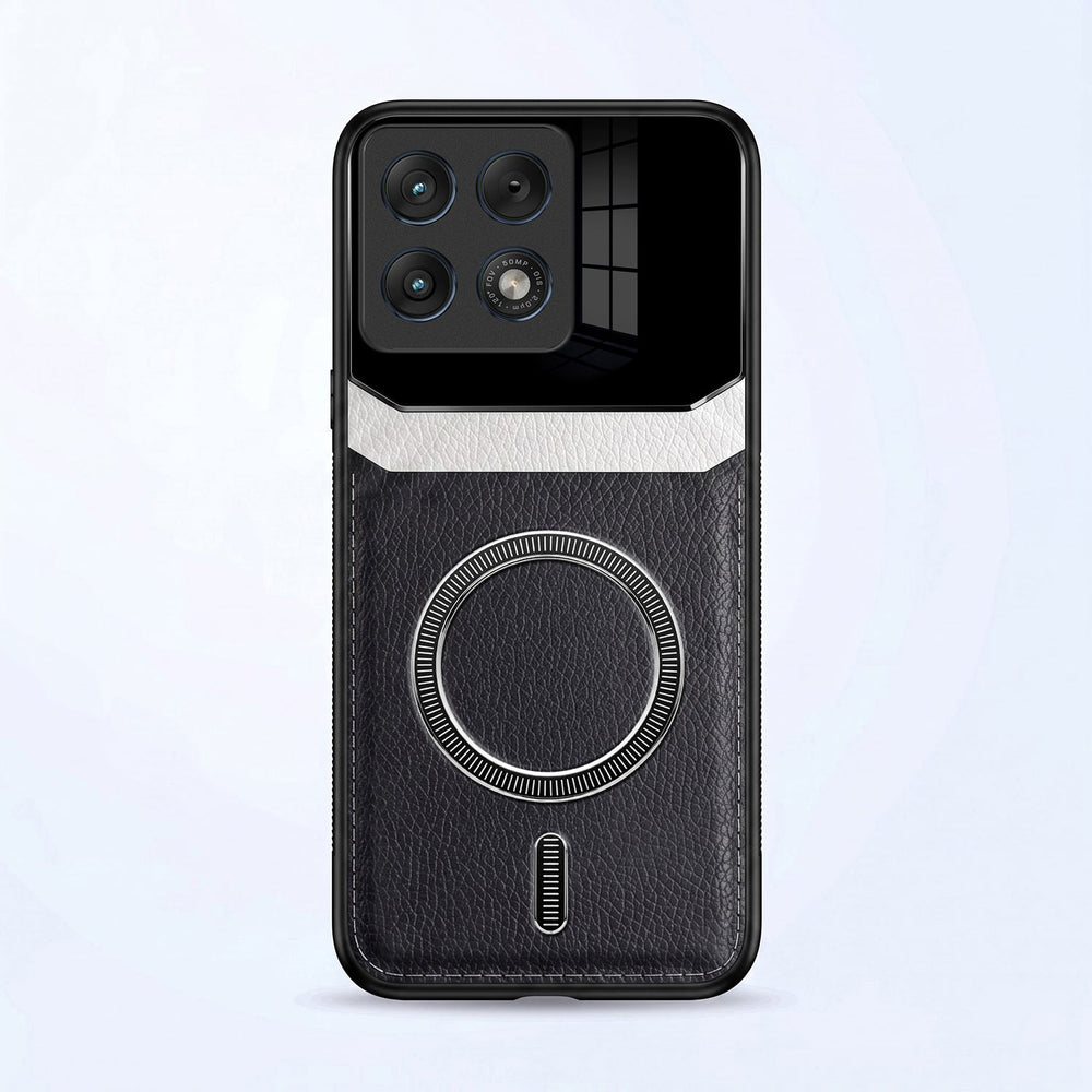Motorola Edge 70 Pro 5G Premium Magsafe Magnetic Leather Lens Protective Case