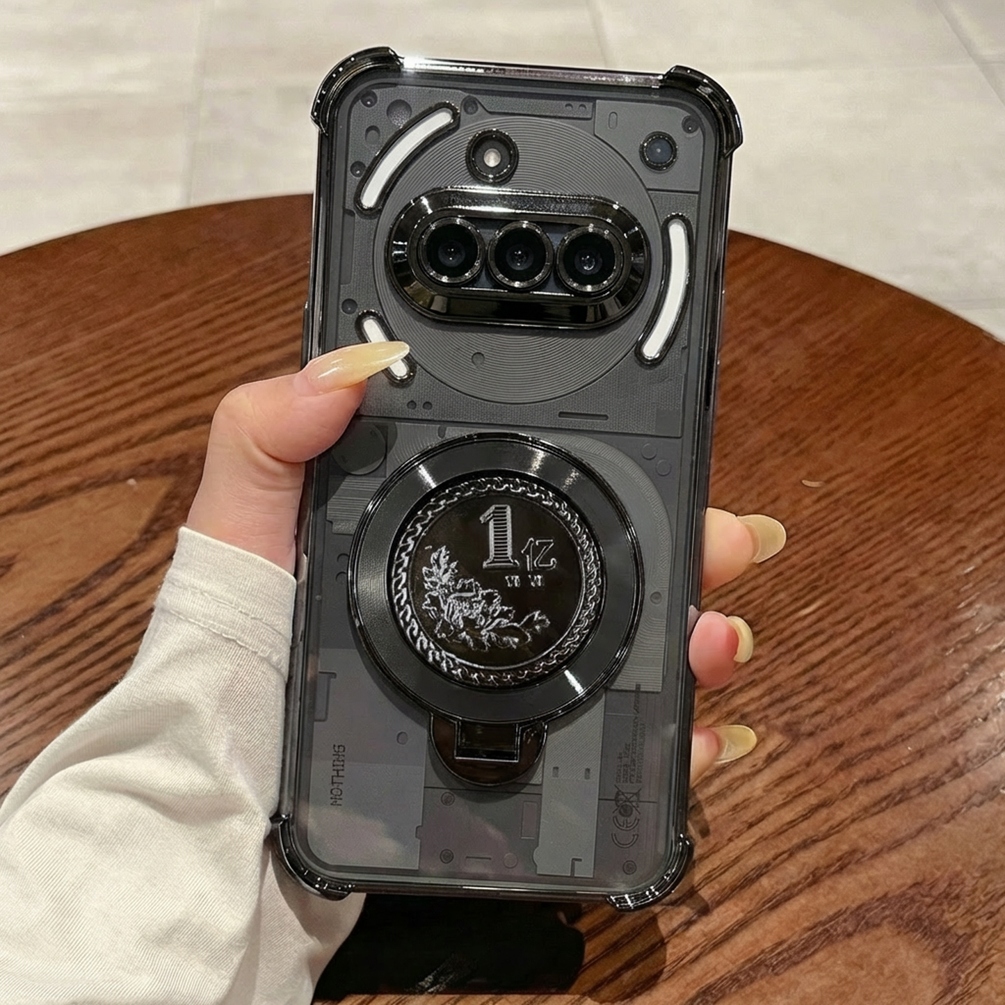 Nothing Phone 3a 5G Premium Billion Wheel Rotating Shockproof Airbags Case