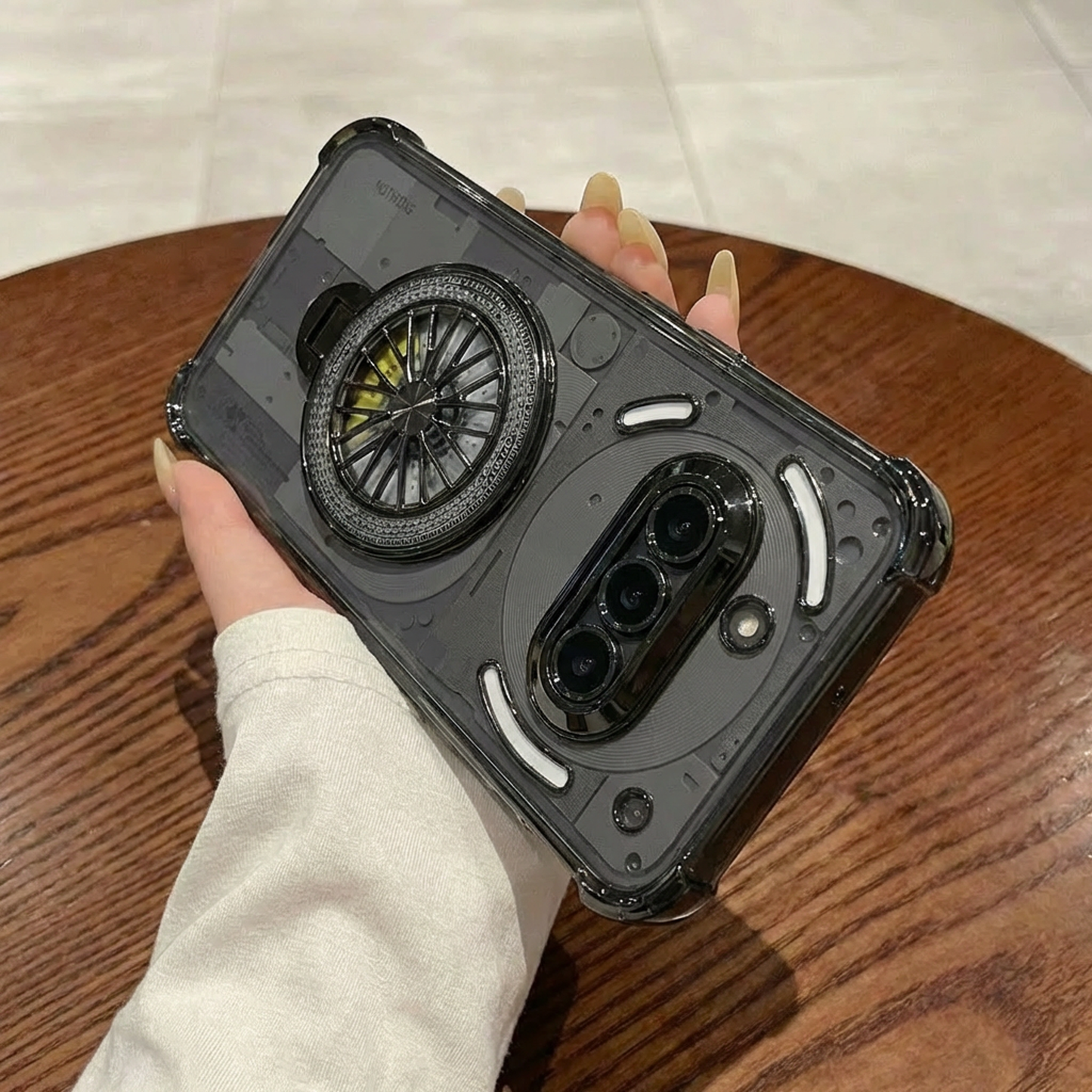 Nothing Phone 3a 5G Premium Stress Buster Wheel Rotating Shockproof Airbags Case
