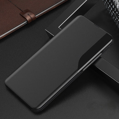 Vivo V40 5G Luxury Half Window Leather Flip Case